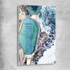 Beach and coastal wall art print of Bronte Rock Pool on a stretched canvas