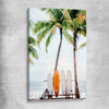Beach and coastal wall art print of Tropical Surf on a stretched canvas