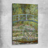 Classic wall art and canvas print of Water Lilies Pond Claude Monet on a stretched canvas