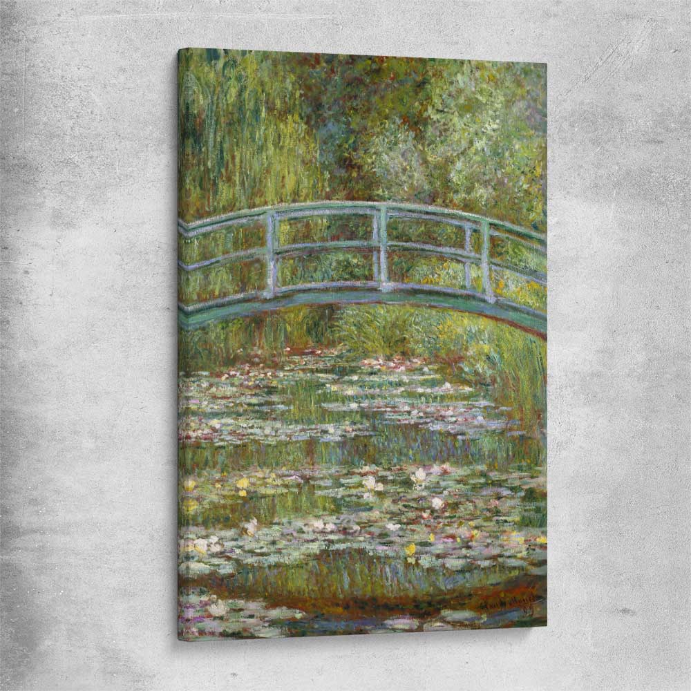 Classic wall art and canvas print of Water Lilies Pond Claude Monet on a stretched canvas