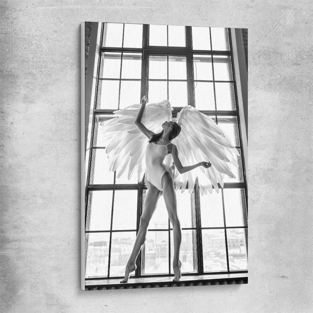 Angel Love Two stretched canvas - part of our high quality fashion canvas wall art and prints collection
