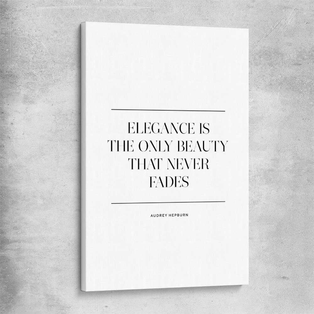 Elegance Beauty stretched canvas - part of our high quality fashion canvas wall art and prints collection