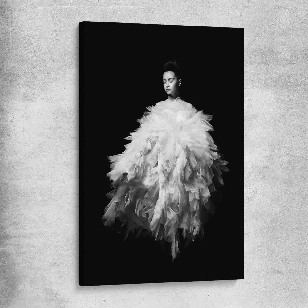 Evening Dress stretched canvas - part of our high quality fashion canvas wall art and prints collection