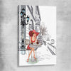 Paris Cafe Fashion stretched canvas - part of our high quality fashion canvas wall art and prints collection