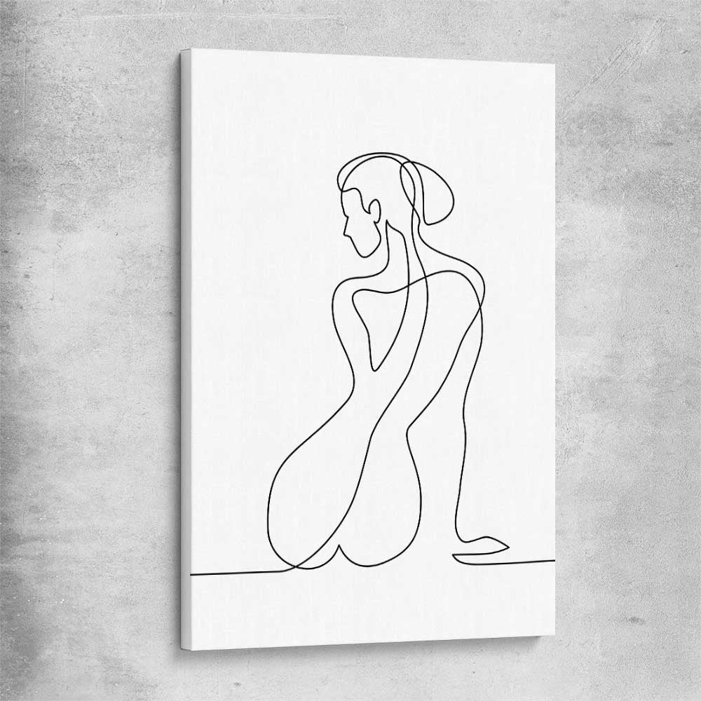 Pondering Thoughts stretched canvas - part of our high quality fashion canvas wall art and prints collection