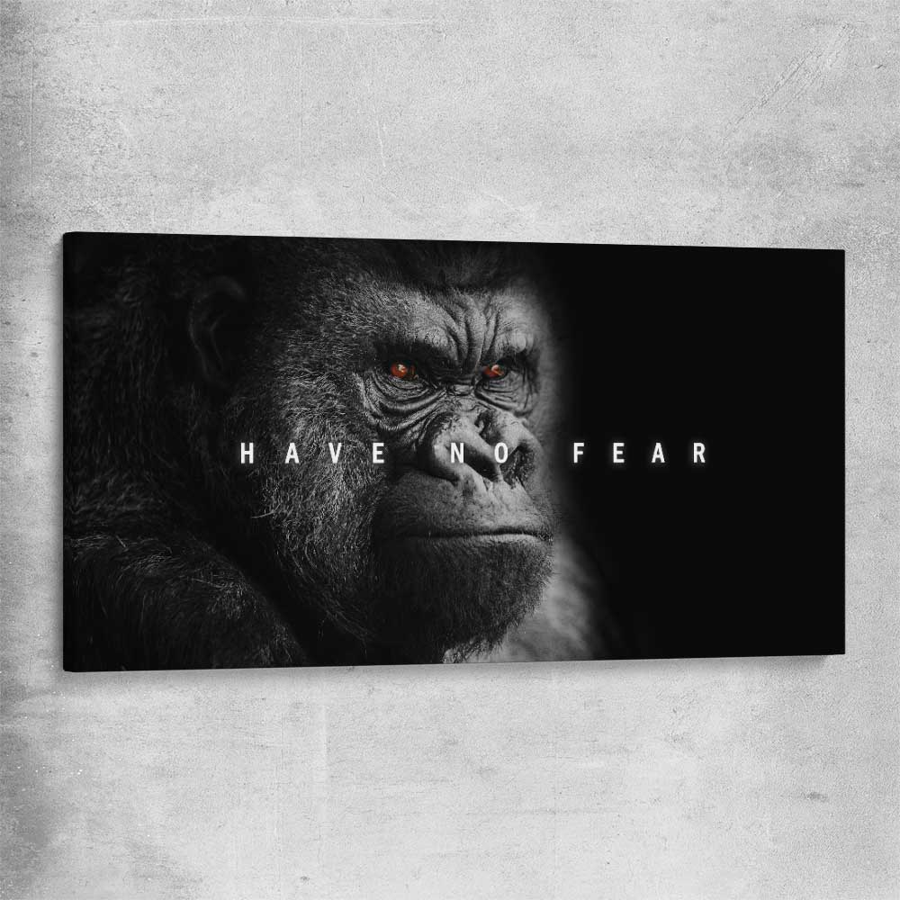 Have No Fear stretched canvas - part of our high quality fashion canvas wall art and prints collection