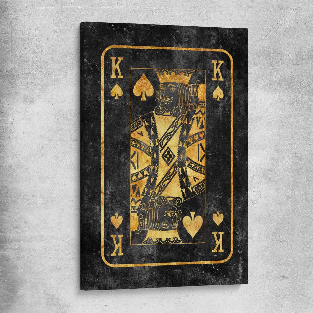 King of Spades stretched canvas - part of our high quality fashion canvas wall art and prints collection