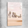 Floral print of Desert Dunes on a stretched canvas