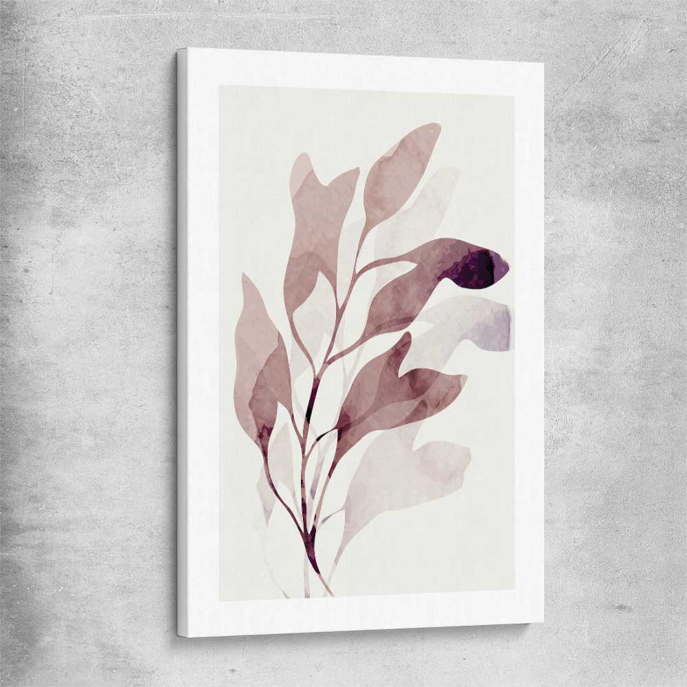 Floral print of Floral Texture Two on a stretched canvas