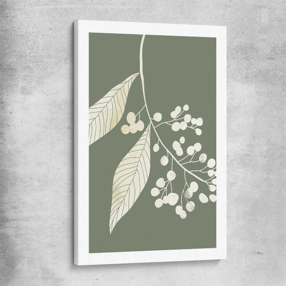 Floral print of Vintage Floral One on a stretched canvas