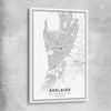 Adelaide City stretched canvas is a high quality print in our city skyline, travel prints and maps collection