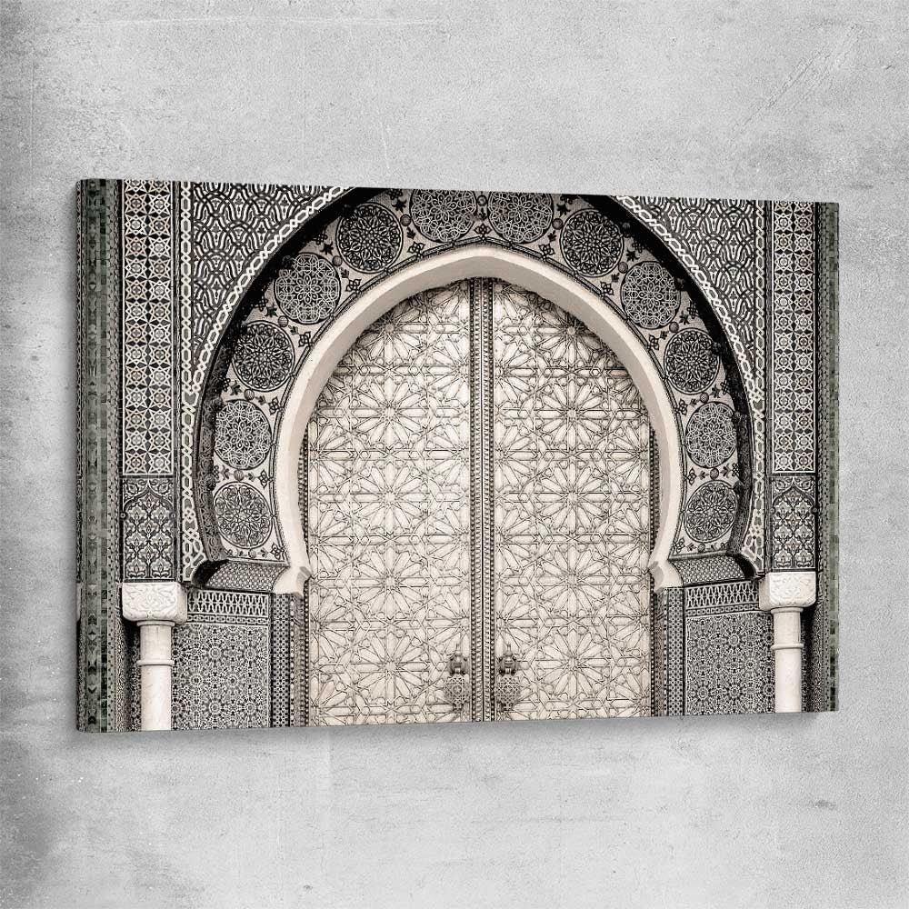 Ancient Morocco stretched canvas is a high quality print in our city skyline, travel prints and maps collection