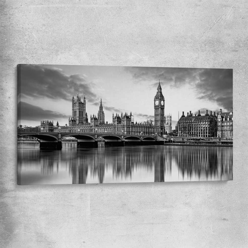 Big Ben London stretched canvas is a high quality print in our city skyline, travel prints and maps collection