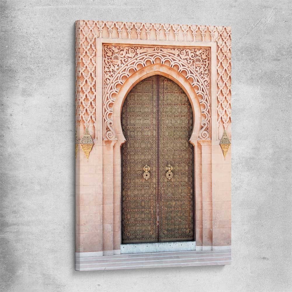Majestic Door stretched canvas is a high quality print in our city skyline, travel prints and maps collection