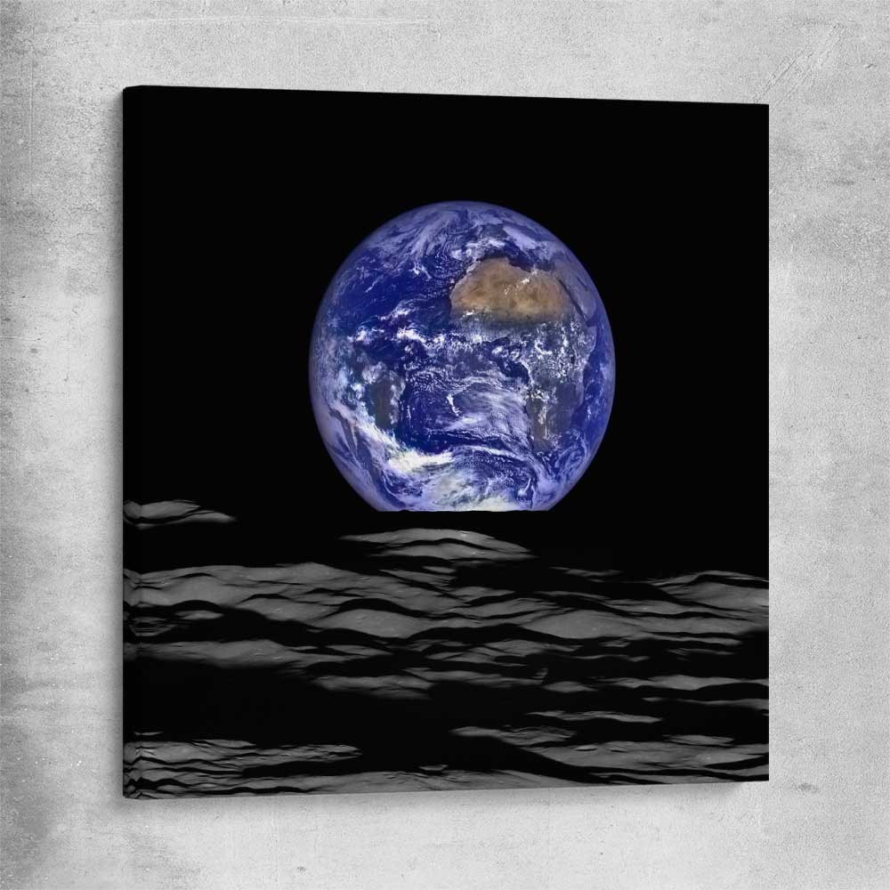 Space prints and wall art of The Earth on a stretched canvas