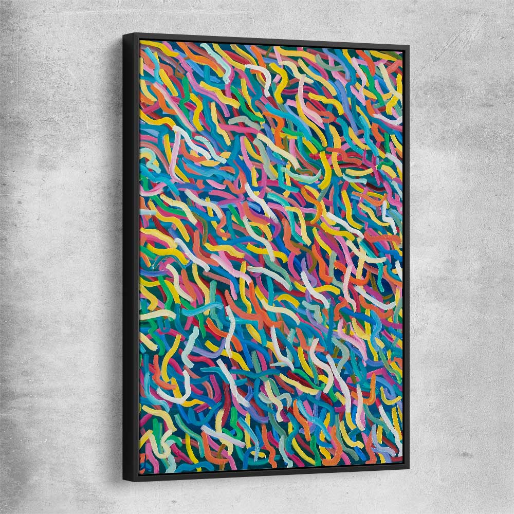 Auras Reflect You black framed canvas - part of our high quality canvas abstract wall art collection