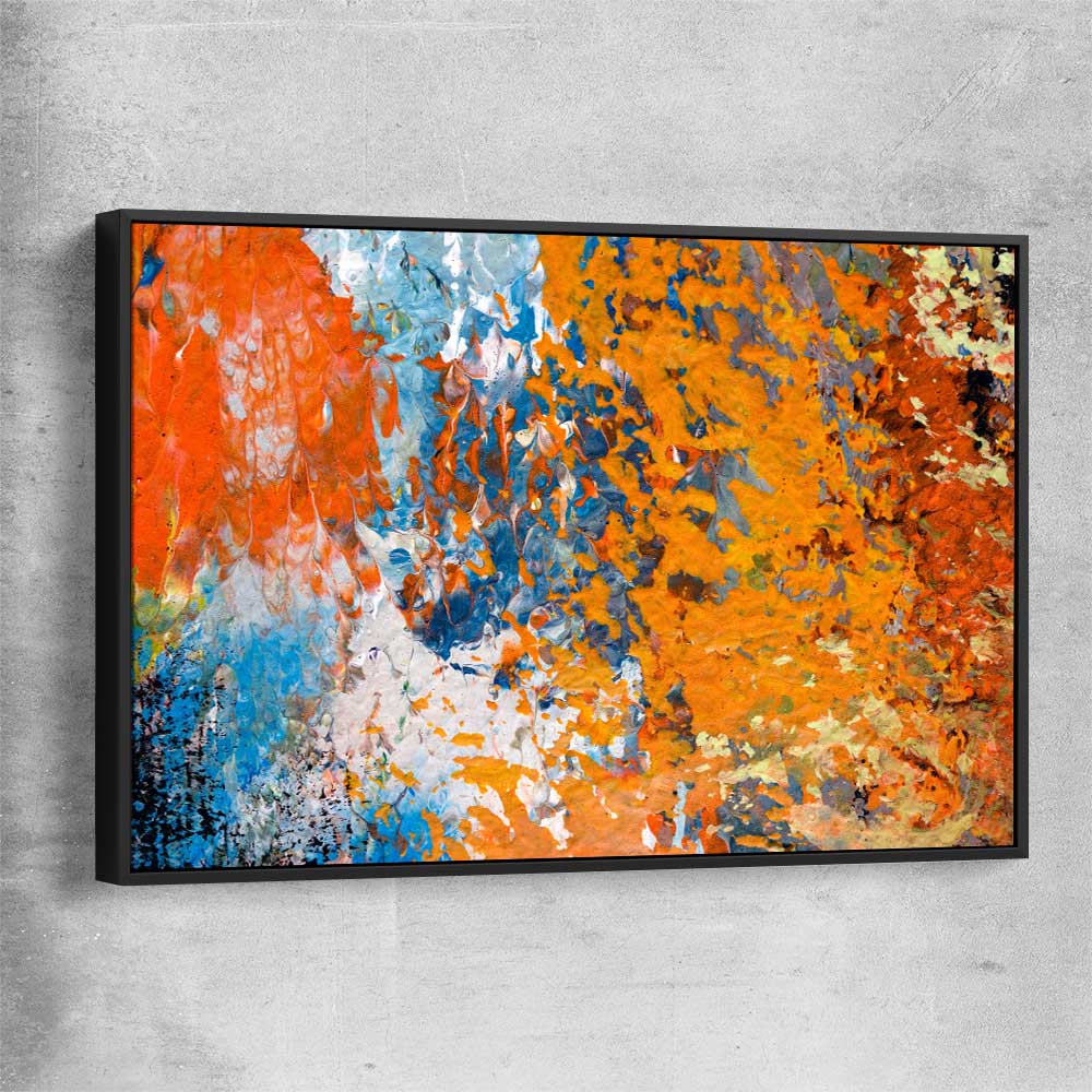 Autumn Colours black framed canvas - part of our high quality canvas abstract wall art collection