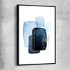 Blue Ivory One black framed canvas - part of our high quality canvas abstract wall art collection