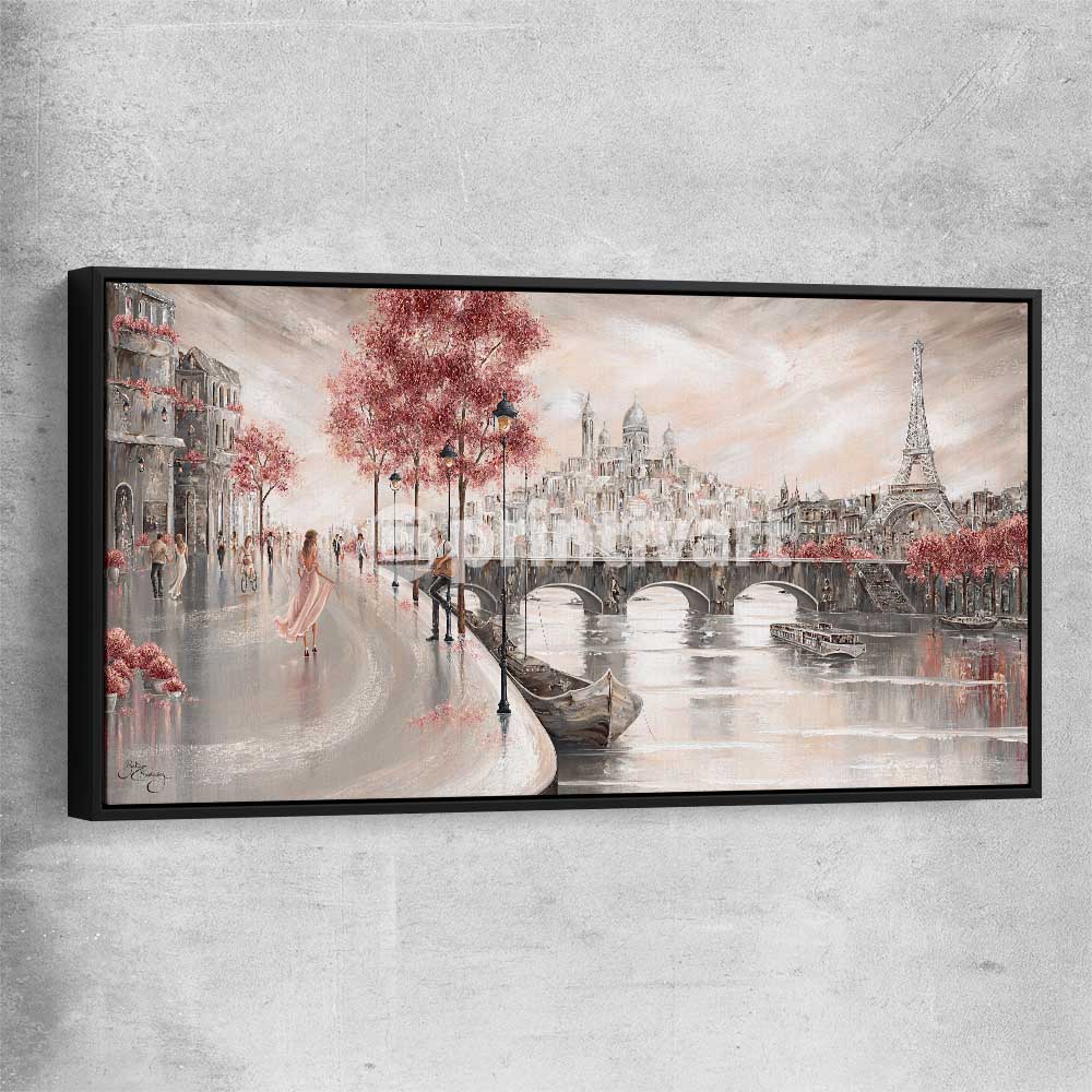 Breathless Melody black framed canvas - part of our high quality canvas abstract wall art collection