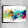 Colourful Abstract Burst black framed canvas - part of our high quality canvas abstract wall art collection