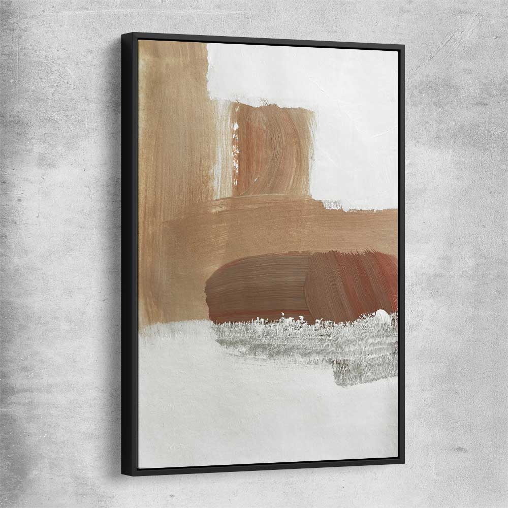 Desert Tones black framed canvas - part of our high quality canvas abstract wall art collection