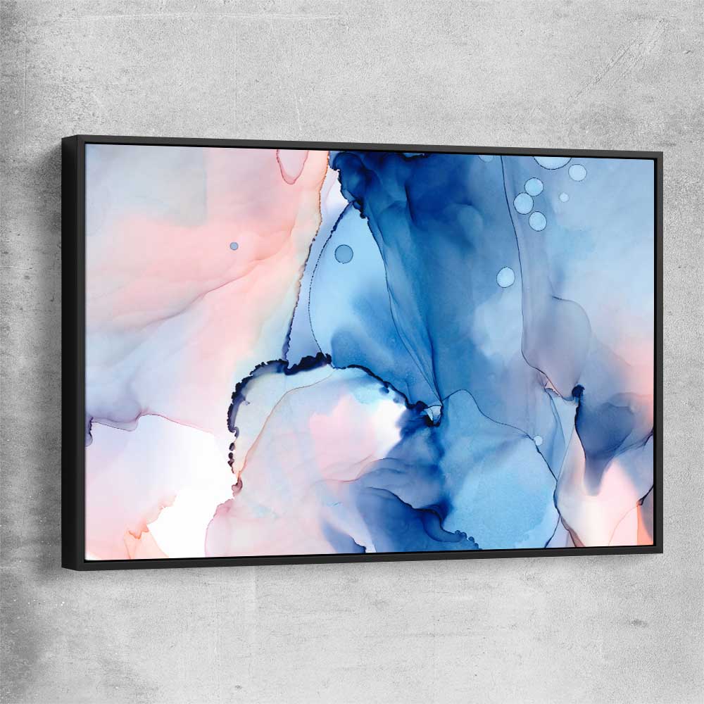Ethereal Smoke black framed canvas - part of our high quality canvas abstract wall art collection