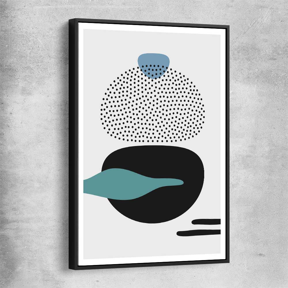 Formations Three black framed canvas - part of our high quality canvas abstract wall art collection