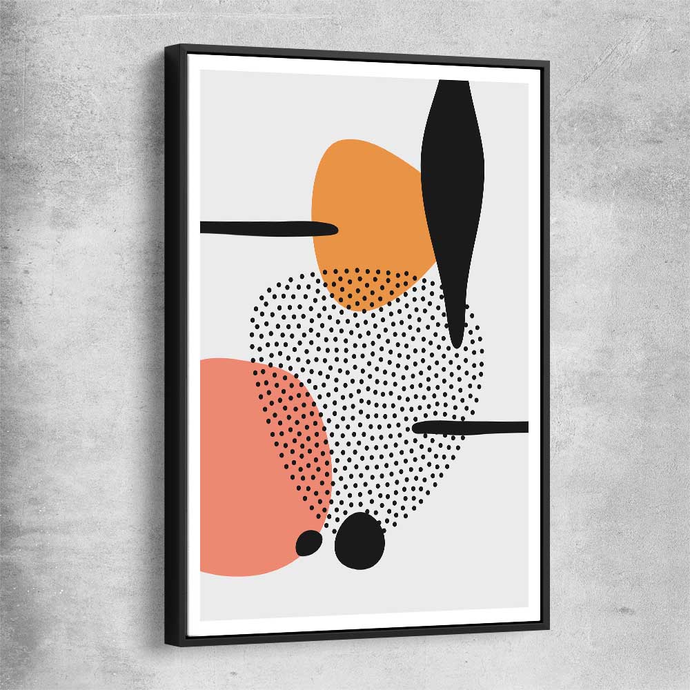 Formations Two black framed canvas - part of our high quality canvas abstract wall art collection