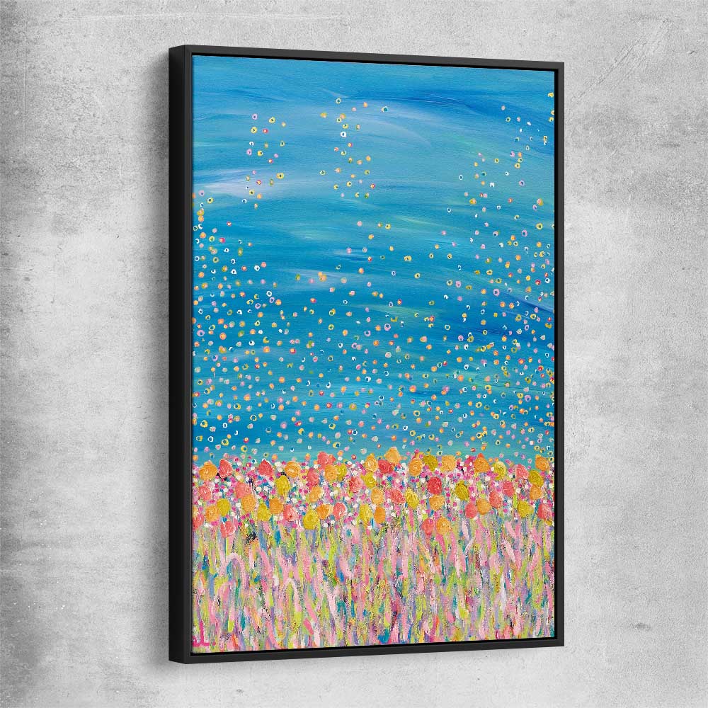 Freedom black framed canvas - part of our high quality canvas abstract wall art collection