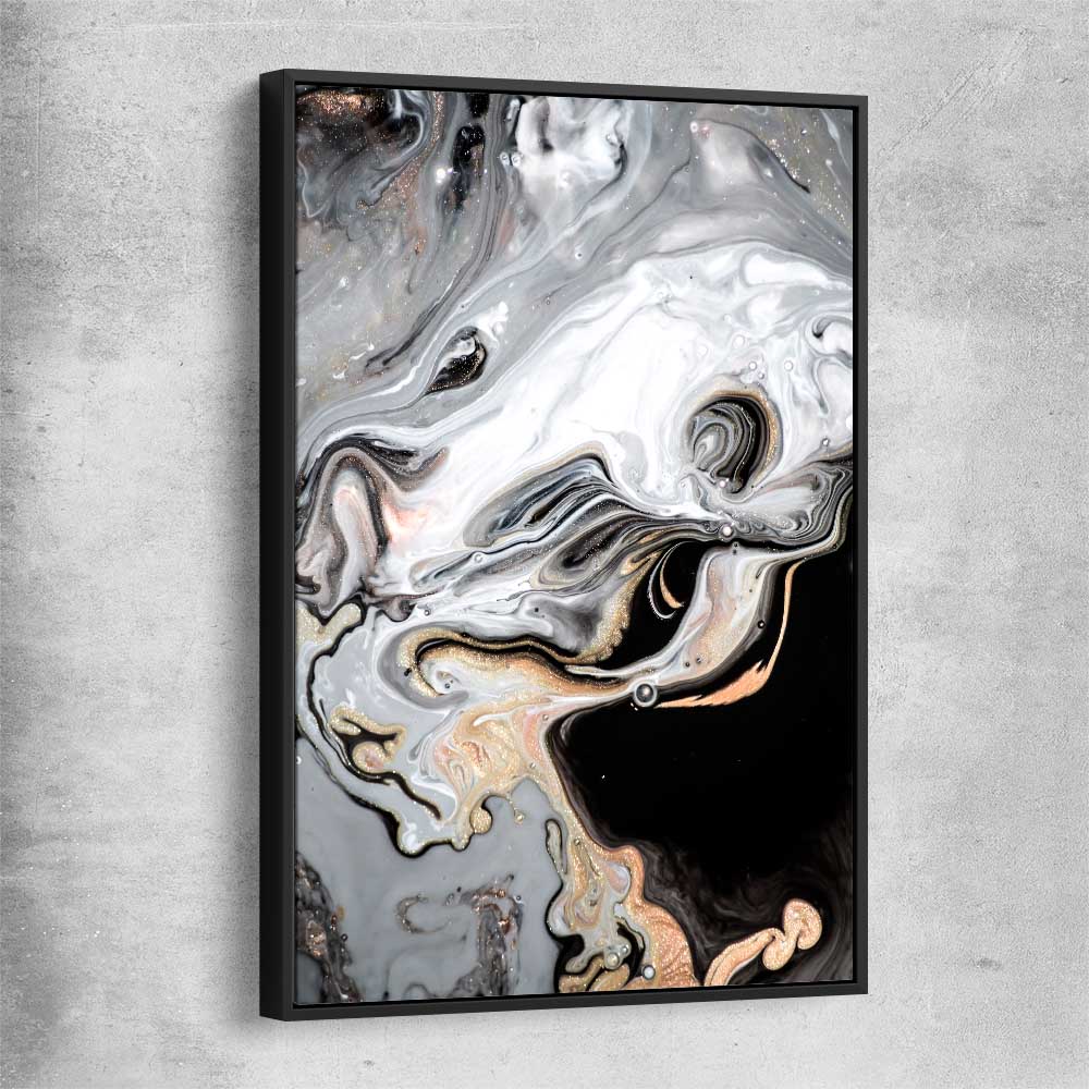 Mesmerizing Tones black framed canvas - part of our high quality canvas abstract wall art collection