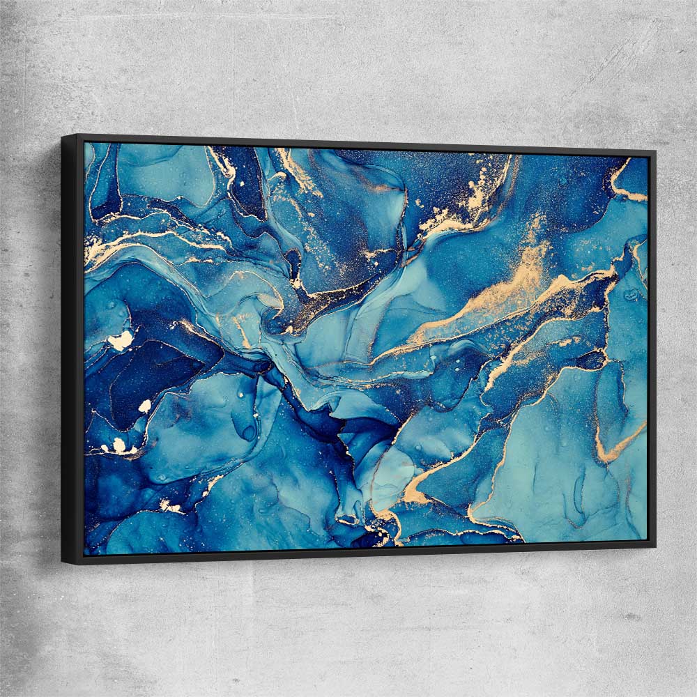 Ocean Dreaming black framed canvas - part of our high quality canvas abstract wall art collection