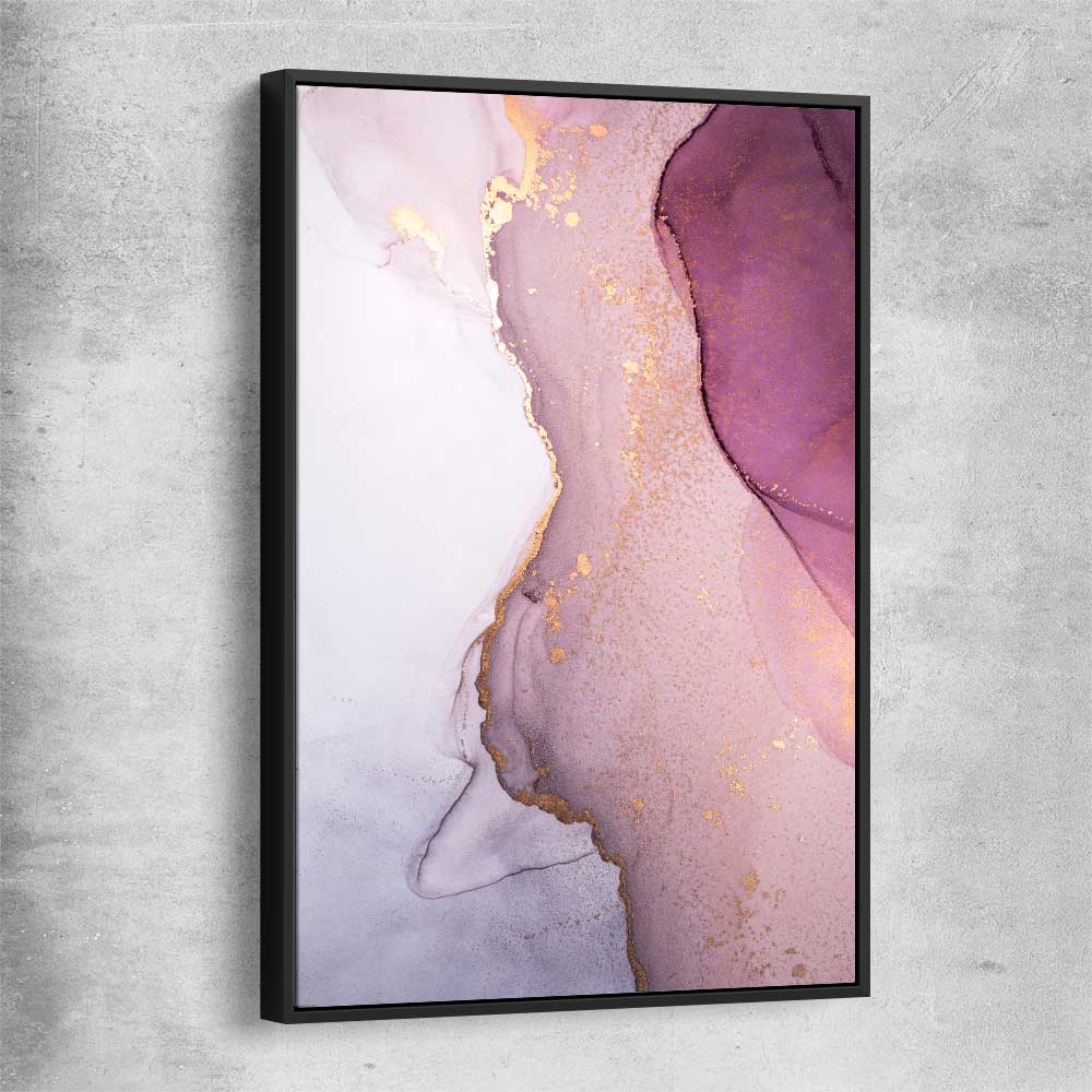 Pink Tones black framed canvas - part of our high quality canvas abstract wall art collection