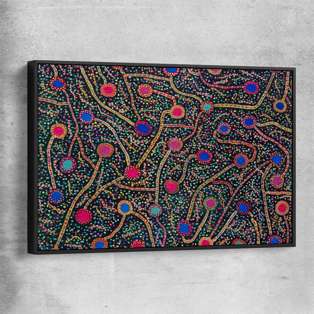 Rebirth's Energy black framed canvas - part of our high quality canvas abstract wall art collection