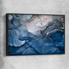 Silver Flow black framed canvas - part of our high quality canvas abstract wall art collection