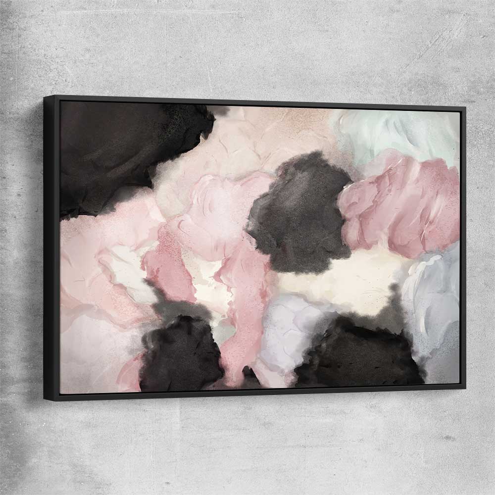 Subtle Fades black framed canvas - part of our high quality canvas abstract wall art collection