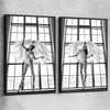 Angel Love Pair black framed canvas - part of our high quality fashion canvas wall art and prints collection
