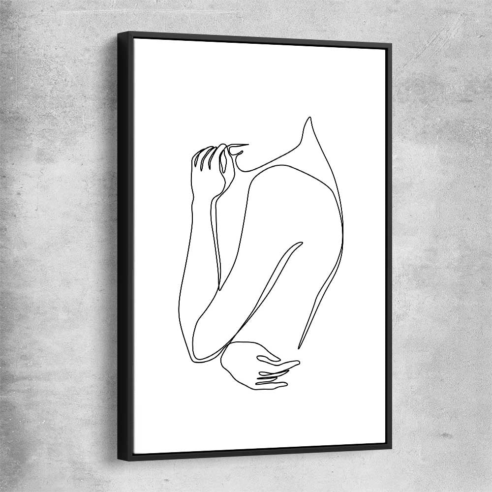 Gentle Hold black framed canvas - part of our high quality fashion canvas wall art and prints collection