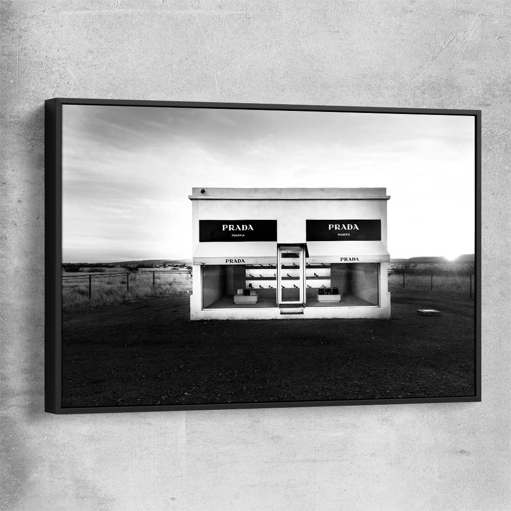 Marfa Sculpture black framed canvas - part of our high quality fashion canvas wall art and prints collection