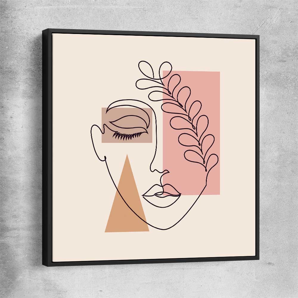 Peaceful Thoughts black framed canvas - part of our high quality fashion canvas wall art and prints collection