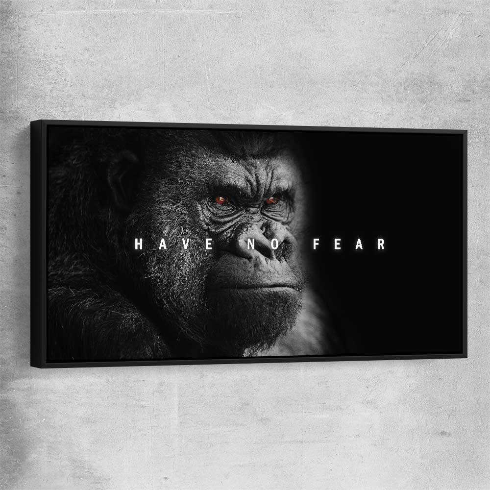 Have No Fear black framed canvas - part of our high quality fashion canvas wall art and prints collection