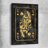 Queen of Spades black framed canvas - part of our high quality fashion canvas wall art and prints collection