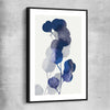 Floral print of Floral Texture Three with black framed canvas