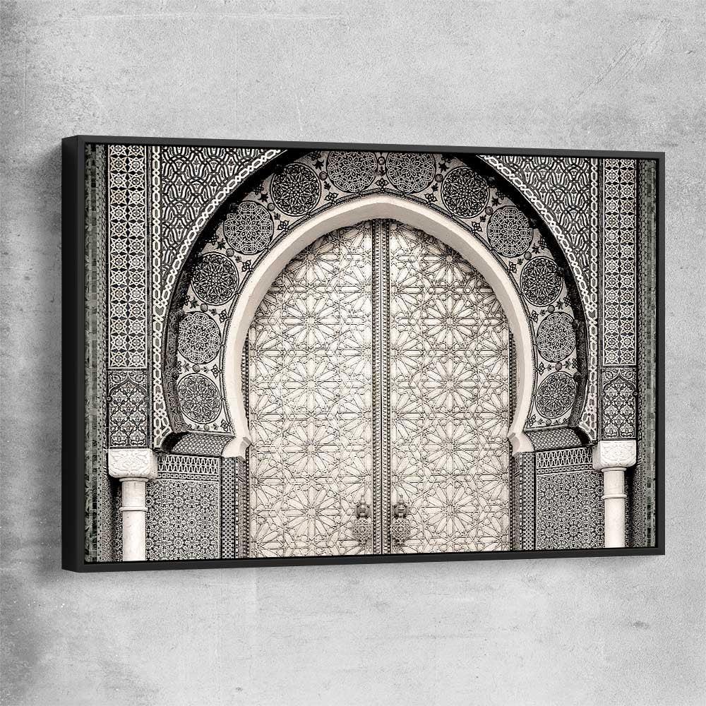 Ancient Morocco black framed canvas is a high quality print in our city skyline, travel prints and maps collection