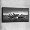 New York View black framed canvas is a high quality print in our city skyline, travel prints and maps collection