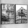 Paris Bicycle Pair black framed canvas is a high quality print in our city skyline, travel prints and maps collection