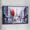 Paris Street View black framed canvas is a high quality print in our city skyline, travel prints and maps collection