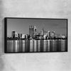 Perth Skyline black framed canvas is a high quality print in our city skyline, travel prints and maps collection