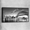 Sydney Harbour black framed canvas is a high quality print in our city skyline, travel prints and maps collection
