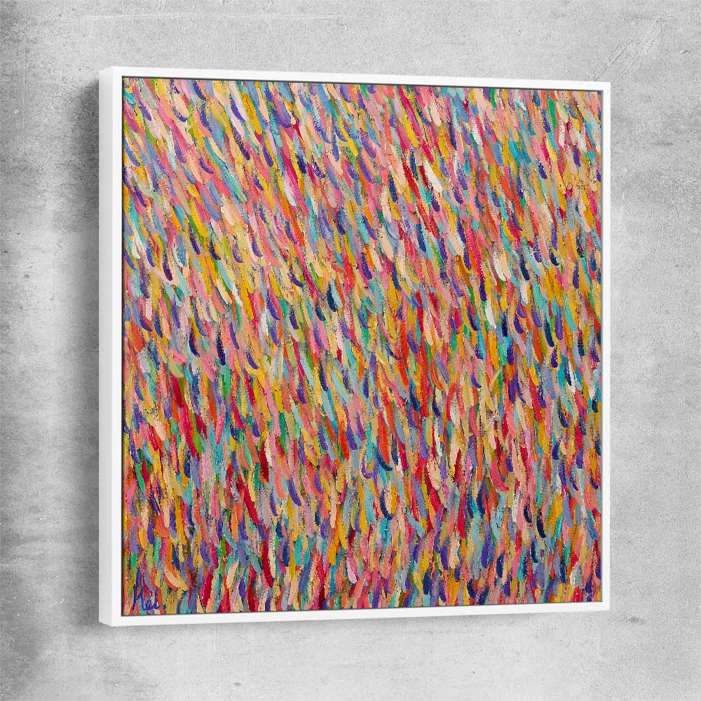 Colour Envy white framed canvas - part of our high quality canvas abstract wall art collection