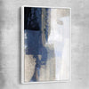 Soft Blue One white framed canvas - part of our high quality canvas abstract wall art collection